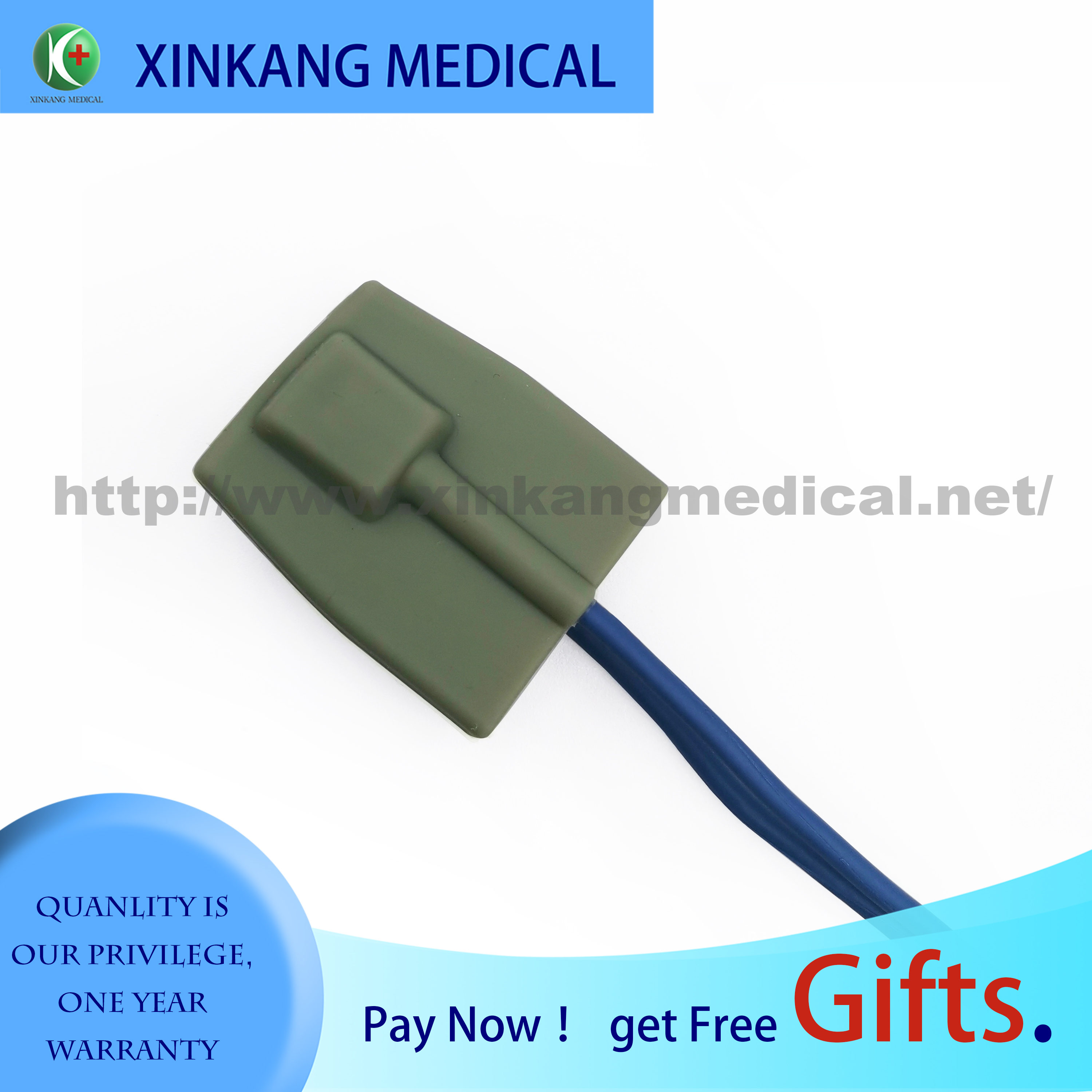 Compatible Reusable GE DB9 Ohmeda Pediatric Finger Soft Probe for 9pin 1m/3 Meter Spo2 Sensor