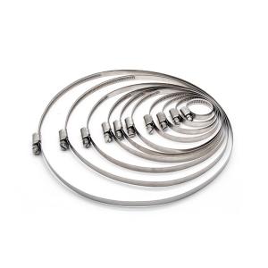 China 1/2 Inch Stainless Steel Metal Hose Clamp With Polished Finish factory