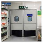 Restaurant Traffic Double Acting Door SUS304 Stainless Steel Customized EPDM