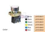 Yellow Push Button Switch SB2 Series / Metal Push Button On Switch