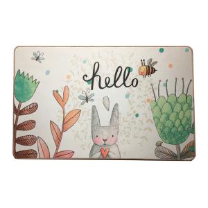 China Floor Mat Suede Fabric Floor HEATER Mat With No Slip Rubber Backed factory