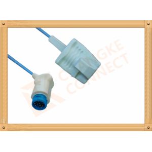 China Mindray Spo2 Probe Sensor 12 Pin Reusable SpO2 Sensor Adult Silicone Soft Tip factory