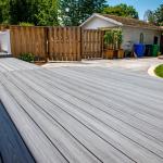 18mm Matt Plastic Wood Grain Flooring UV Resistant PVC Composite Decking