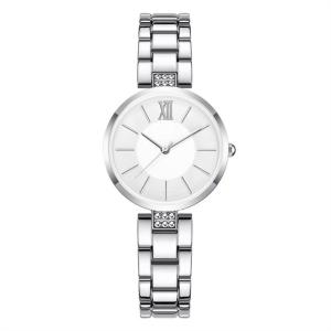 China Quartz Movement Stainless Steel Belt Watch Diamond Metal Mesh Watch Band factory