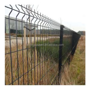 China Modern Stylish Farm Fence Pvc Coated 3D Bending Wire Mesh Triangle 3D Curved Fence factory