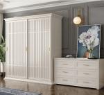 2 Sliding Door Modern White Wardrobe MDF Wooden Veneer Finish