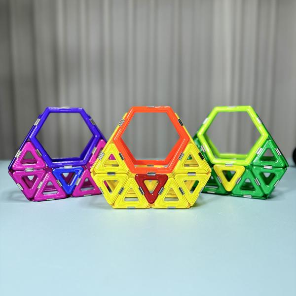 OEM Magnetic Blocks Life Scene Shapes Dinner Bag Model Magnetic Shape Building