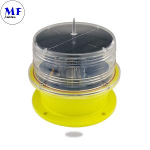 China LED Solar Powered Lantern Light With Red Green Yellow White Blue Flashing Navigation Warning factory