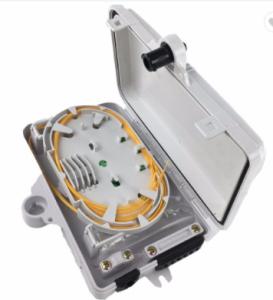 China 6 Fiber Optic Termination Cabinet , Fiber Optic Wall Box 8mm Cable Port factory