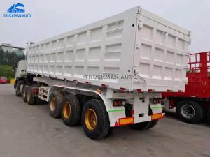 China Single Point Suspension Axle 70 Tons Dump Semi Trailer factory