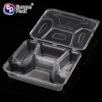 4 Compartment restaurant food containers disposable plastic take away bento box