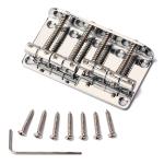 4 Strings Vintage Style Bass Bridge For Electric Bass Guitar 3.39"x1.89"x0.55"