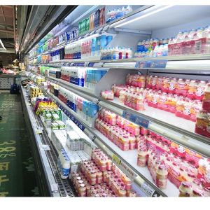 Single Temperature 220V Multideck Open Chiller For Vegetable Fruit