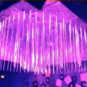 China Dmx 3d Meteor Tube Vertical Kinetic Led Pixel Tube for Interior Decoration factory