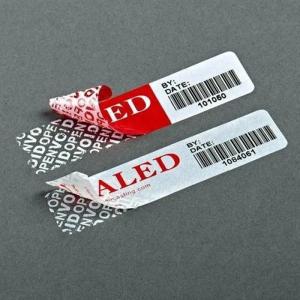 China Custom Tamper Evident Security Labels Hot Melt Honeycomb Destroy Adhesive factory
