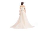 Beige Off The Shoulder Beaded Wedding Bridesmaid Dresses Dry Cleaning