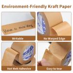 0.13mm Custom Printed Waterproof Kraft Paper Tape For Eco Friendly Packaging