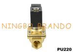 1/8'' PU220-01 1/4'' PU220-02 Brass Solenoid Valve For Water 220V AC 24V DC