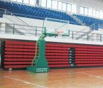 Miniature Green Hydraulic Basketball Hoop Durability Adult Movable Basketball