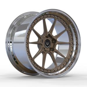 China Aston Martin Vantage 2 Piece Forged 20 Aluminum Alloy Wheel Rim Custom Bolt Patterns factory