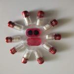 Plastic Blister Single Pill Container 3ml ISO9001 Metal Cap