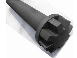 China Diameter 90mm Graphite Rotor Customized Shaft Length for Industrial factory