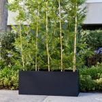 Wholesale Fiberglass Resin Flower Planters Modern Style FRP Plant Pots For Decor