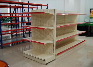 China Pitch 50MM Grocery Store Display Racks Steel Material Customized Logo Printing factory