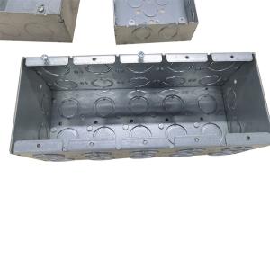 China Prefabrication 1.60mm Thickness 5 Gang Masonry Box Zinc Plated factory