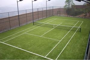 China Fire-retardant Green Tennis Artificial Fake Turf Grass Gauge 5/32 factory
