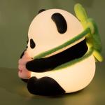Cute Panda Night Light, Led Squishy Novelty Animal Night Lamp, 3 Level Dimmable