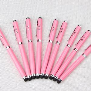 China functional metal light ball pen with touch tip,light metal pen factory