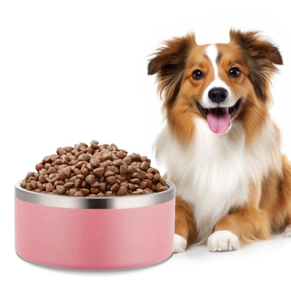 Pet Feeding Vacuum Insulated Stainless Steel Dog Bowl Durable Power Source Not