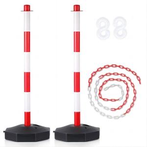 China 2 Pack 86cm Traffic Delineator Cones With Fillable Base Road Safety Accessories PE Plastic factory
