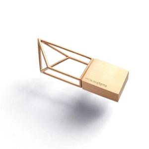 China Customized Logo Geometric Shapes Coated Modern Metal Pendrive 2.0 16Gb factory