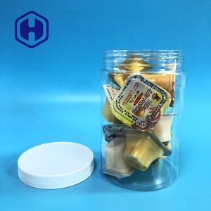 China Grains Cereal Oat Nut Wide Mouth Candy Plastic Jars With Lids 27oz factory
