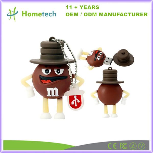 USB 2.0 Cartoons Chocolat M&M Rainbow Bean USB Flash Drive 4GB 8GB 32GB 64GB