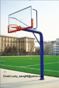 China Buried round tube basketball stand -outdoor training type factory