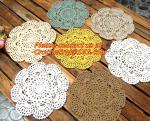 Multi Round Hand Made Crochet doily/placemat coasters/placemat set/shabby chic