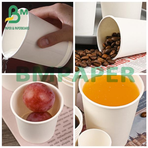 230gsm + 15g Bleached PE Coated Kraft Paper Roll For Cupstock Paper