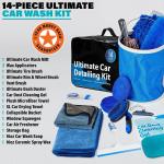 Car Cleaning Tools Kit, Car Detailing Kit, Car Detailing Brush Set with Carry