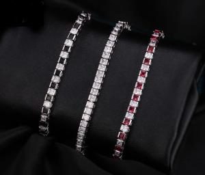 China Fashion Bangle AAAA Cz Gold Silver color Wedding Bracelet bangle for women Fashion accessaries factory