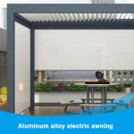 Modern Courtyard Intelligent Electric Louver Pavilion Villa Outdoor Sun Room