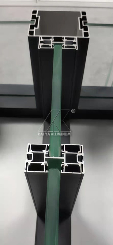 Fire Proof 6061 Aluminum Alloy Profile Commercial Glass Partition For Office Building