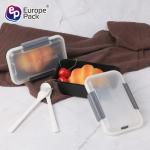 Plastic Food Storage Bento Box Fresh Keeping Sealed Square Lunch Box Kitchen