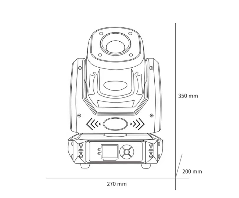 150W DJ Club Concert Theater Stage Moving Head Light with Color Rendering Index Ra 95