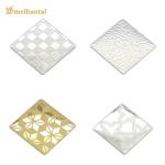 1.0mm Thk Golden Mirror Etched Stainless Steel Sheet For Elevator Cabinet