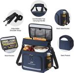 Collapsible Leakproof Insulated Lunch Cooler Bag Reusable For Women Men