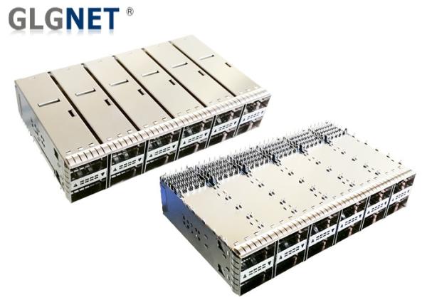 Multiple Port Pluggable IO Sfp Port Connector Cages 2x6 QSFP28/ZQSFP 28G Bps Per