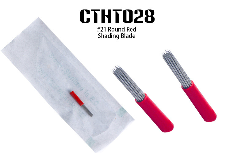 Red Eyebrow Tattoo Needles Microblading Needles Safe Clean OEM&ODM